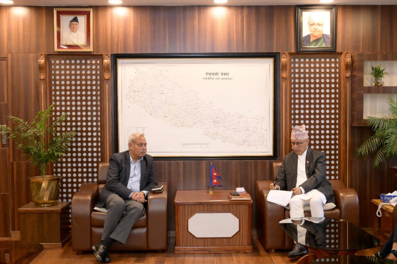 अर्थमन्त्री र भारतीय राजदूतबीच भेट, दुई देशबीच व्यापार सहजीकरण गर्नेबारे छलफल