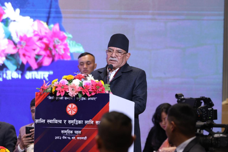 शान्ति, स्थायित्व र सम्मृद्धि अब निर्वाचनबाटै प्राप्त हुन्छ, भाग्ने छुट कसैलाई छैन : प्रचण्ड
