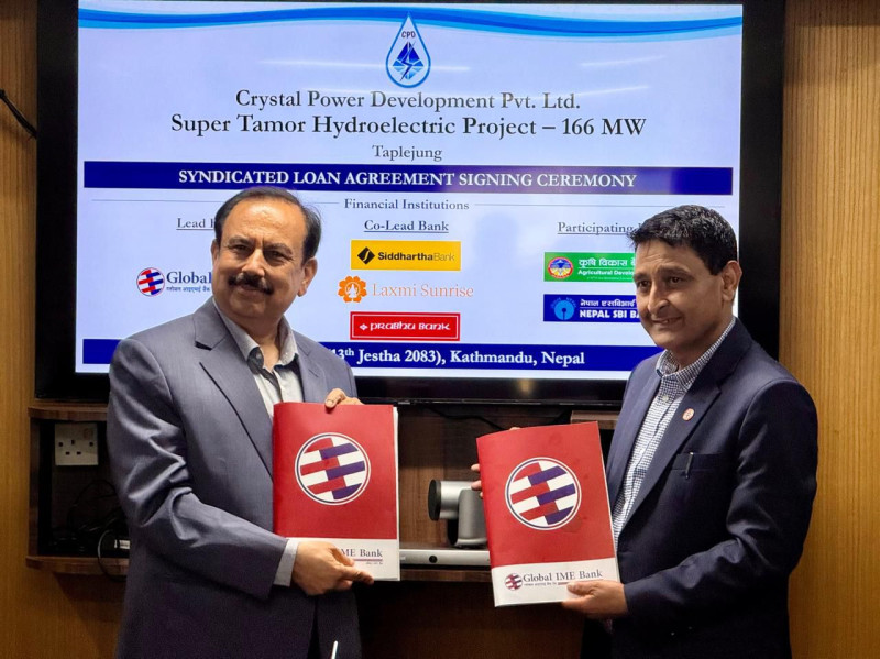तमोर आयोजना वित्तीय व्यवस्थापनसम्बन्धी दुईपक्षीय सम्झौतामा हस्ताक्षर