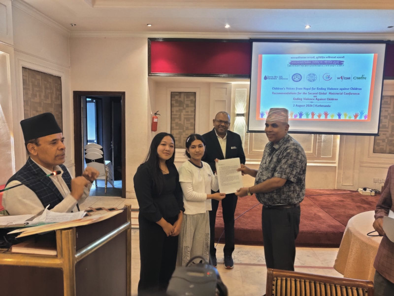 बालबालिकाको संयुक्त मागपत्र मानवअधिकार आयोग र राष्ट्रिय बाल अधिकार परिषद्लाई बुझाइयो