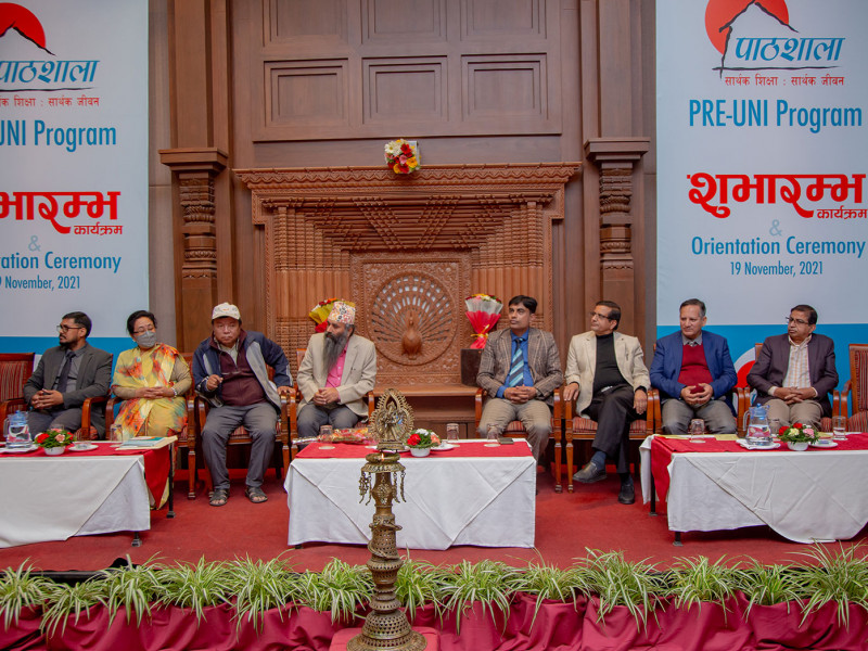 पाठशाला नेपालद्वारा राष्ट्रिय आविष्कार केन्द्रलाई १ लाख नगद सहयोग