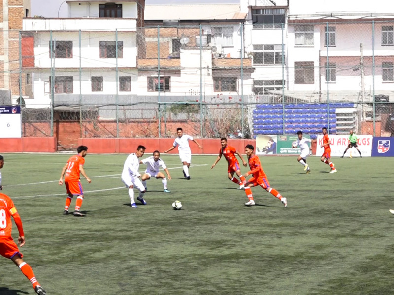 बी डिभिजन लिगमा चर्च ब्वाइजको गोल वर्षा 