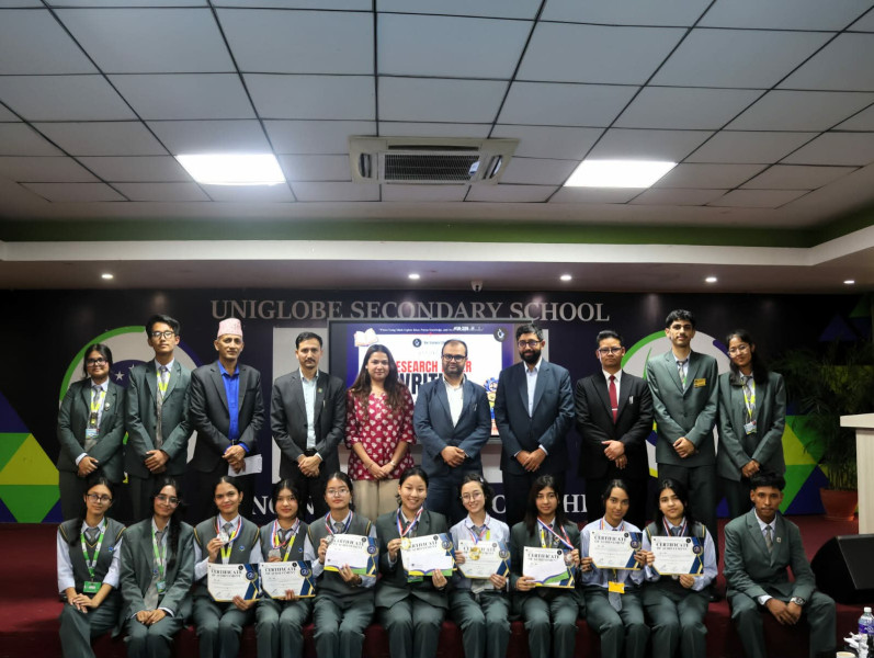 अनुसन्धान पत्र लेखनमा युनिग्लोबका विद्यार्थीको प्रतिस्पर्धा, तीन विधाका विजेता घोषणा