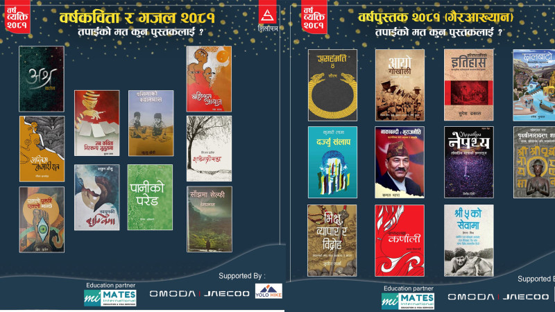 बालेनको 'अश्र'देखि सुधीर शर्माको 'भिक्षु, व्यापार र विद्रोह'सम्म, तपाईंको मत कुन पुस्तकलाई ?  (भिडियो)