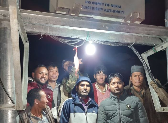 म्याग्दीको विकट खतेन गाउँमा बल्ल पुग्यो बिजुली