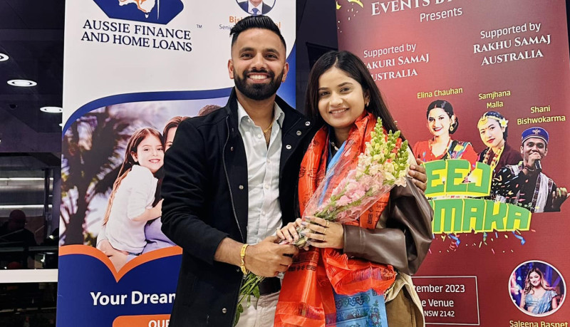 प्रेमी विष्णुसँग लगनगाँठो कस्दै गायिका एलिना चौहान