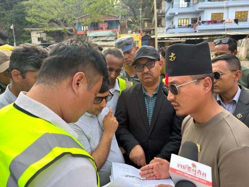 नारायणगढ–बुटवल सडकखण्ड निर्माणमा भएको ढिलाइप्रति गृहमन्त्री गुरुङको असन्तुष्टि