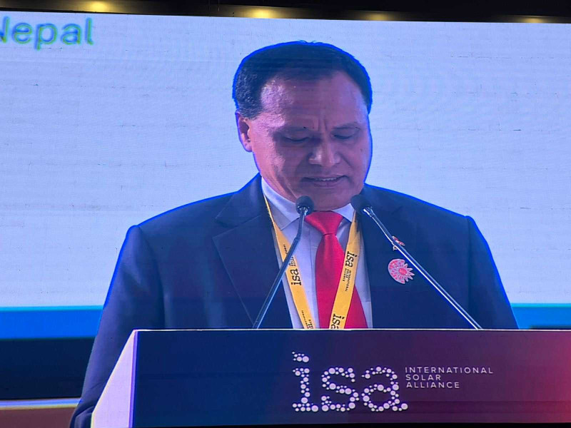 नेपालको नवीकरणीय ऊर्जामा लगानी गर्न अन्तर्राष्ट्रिय समुदायलाई मन्त्री घिसिङको आह्वान