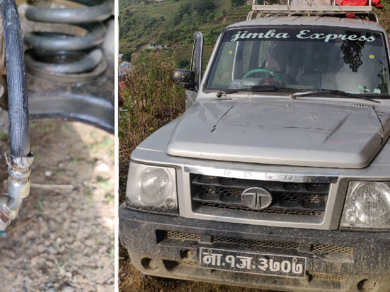 ललितपुरकाे भट्टेडाँडामा एमाले उम्मेदवारको गाडी तोडफोड