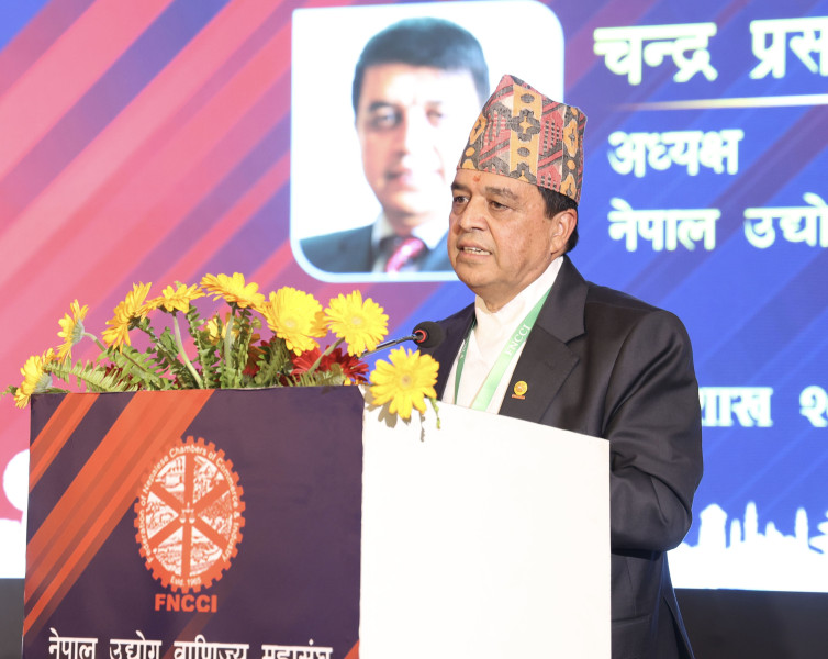 मुलुकको विकासका लागि सबैले आयआर्जनका अवसर पाउनु पहिलो सर्त हो : अध्यक्ष ढकाल