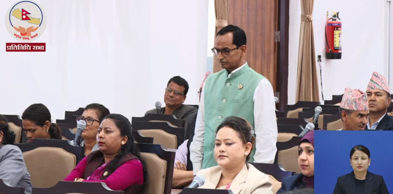 कांग्रेस सांसद चन्द्रमोहन यादवले संसदमै गरे मौनधारण