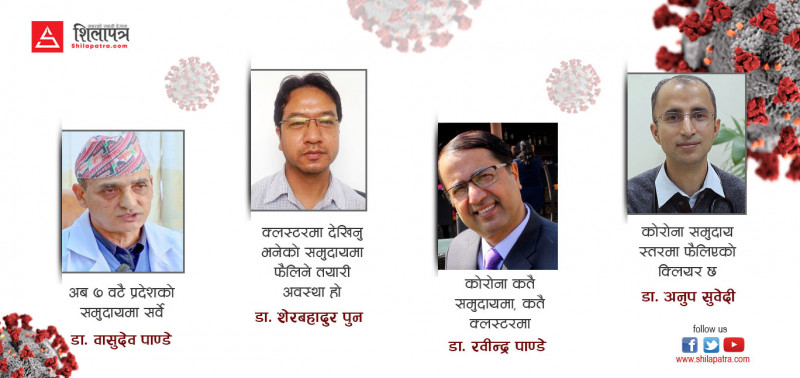 कोरोना समुदायमा कि क्लस्टरमा ?