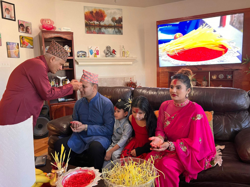 अमेरिकामा रहेका नेपालीले यसरी मनाए दसैँ
