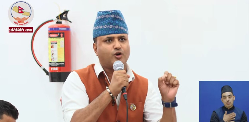 गणेश नेपाली मृत्यु प्रकरणको छानबिन गर्न रास्वपा सांसद दीपक बोहराको माग
