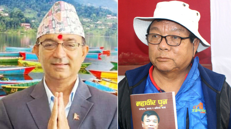 पोखराका सडक र फुटपाथमा किताब नबेच्न महावीर पुनलाई मेयर आचार्यको आग्रह