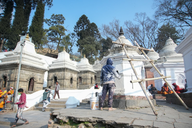 पशुपतिमा यसरी हुँदै छ शिवरात्रिको तयारी [तस्वीरहरू]