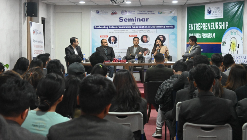 ग्लोबल कलेज इन्टरनेसनलद्वारा सहयोगीको साथमा ‘डिजिटल उद्यमशीलता’बारे सेमिनार सम्पन्न