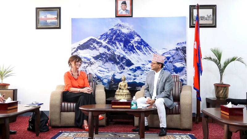राष्ट्रियसभा अध्यक्ष तिमिल्सिनासँग अस्ट्रेलियन राजदूतको भेट