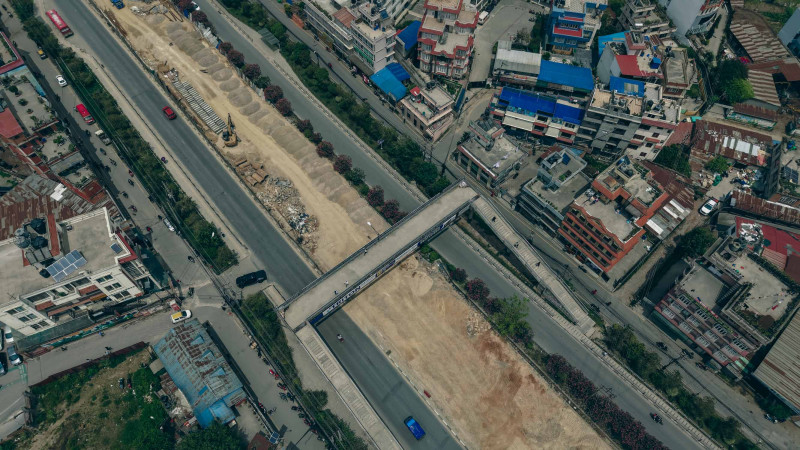ग्वार्को फ्लाई ओभरको मुख्य संरचना निर्माण सम्पन्न