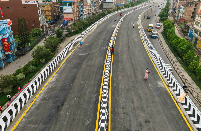 ग्वार्को ओभरपास रिबन काट्न चिटिक्क, आज प्रधानमन्त्रीले उद्धाटन गर्ने (फोटो फिचर)