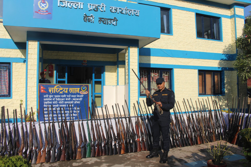 अप्रेसन ब्राभो सेरा: ११५ थान बन्दुक बरामद