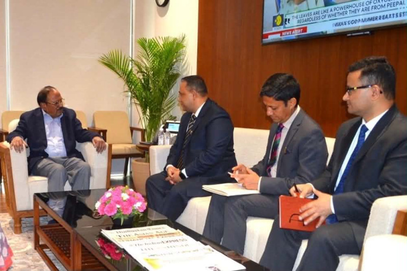 परराष्ट्रमन्त्री खनाल र भारतीय सुरक्षा सल्लाहकार डोभालबीच भेटवार्ता
