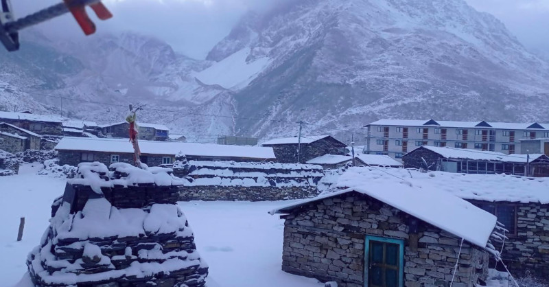 विभिन्न प्रदेशका पहाडी तथा हिमाली क्षेत्रमा वर्षा र हिमपात हुने