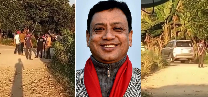 मकवानपुरमा कांग्रेसका प्रदेशसभा उम्मेदवार बानियाँलाई आफ्नै कार्यकर्ताले देखाए कालो झण्डा