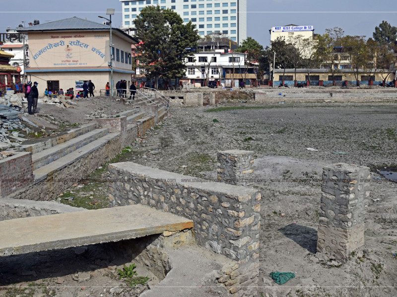 कमलपोखरी पुनर्निर्माणको काम ७० प्रतिशत सकियो 