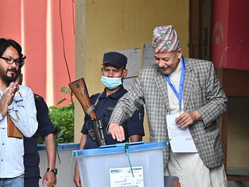 काठमाडौंका मेयर उम्मेदवार केशव स्थापितले हाले भोट 