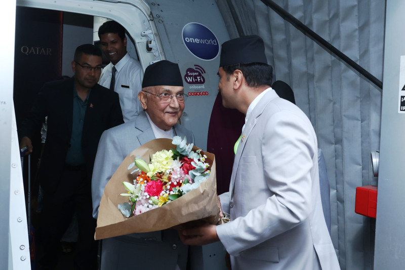 प्रधानमन्त्री ओली मड्रिडमा