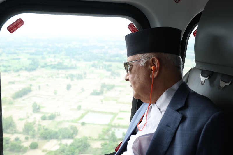 प्रहरी कार्यालय भवन उद्घाटन र कालोपत्र सडकको शिलान्यास गर्न मधेश आउँदै प्रधानमन्त्री ओली