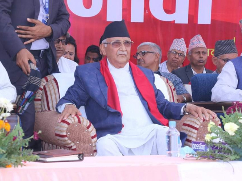 ओलीको आरोप- चुनाव हार्ने डरले सत्तारुढ गठबन्धन धाकधम्कीमा उत्रियो