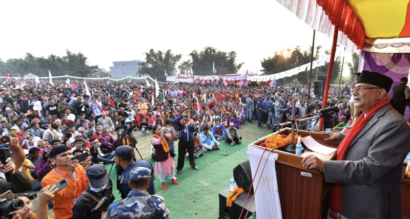 देशलाई समृद्ध बनाउने शक्ति एमालेसँग मात्र छ: केपी ओली