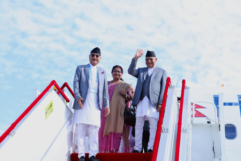 पाँचदिने चीन भ्रमण सकेर आज स्वदेश फर्किँदै प्रधानमन्त्री ओली