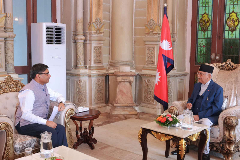 प्रधानमन्त्री ओलीलाई भ्रमणको निम्तो दिन काठमाडौं आइपुगे भारतीय विदेश सचिव मिस्री