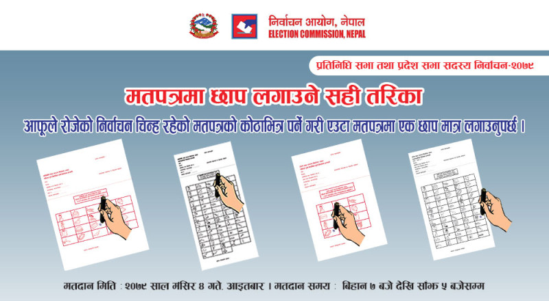 सही तरिकाले भोट कसरी हाल्ने  ?