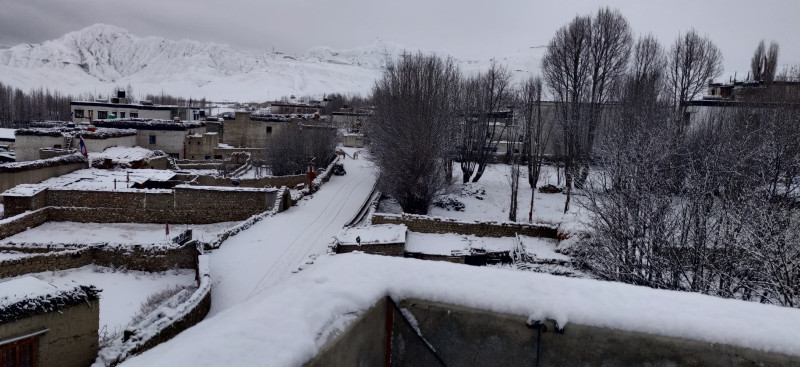 मुस्ताङ, हुम्ला र बाजुरामा वर्षासँगै भारी हिमपात