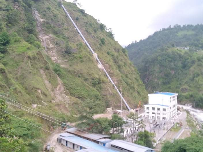 न्यादी जलविद्युत आयोजनाबाट विद्युत परीक्षण उत्पादन सुरु 