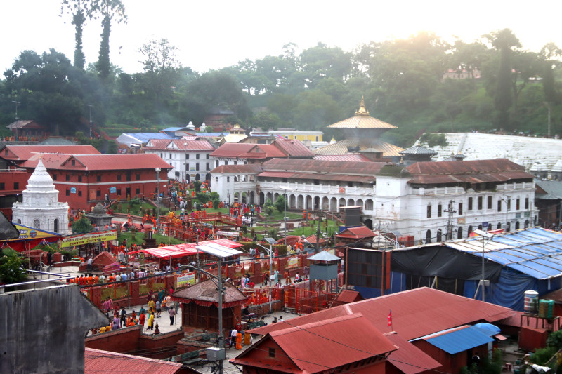 तीजका लागि पशुपति क्षेत्रमा सफाइ