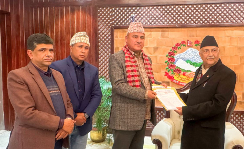 निर्माण उद्योग परिषद्‌ले प्रधानमन्त्री ओलीलाई भन्यो- बक्यौता रकम भुक्तानीका लागि पहल गरिदिनुस्