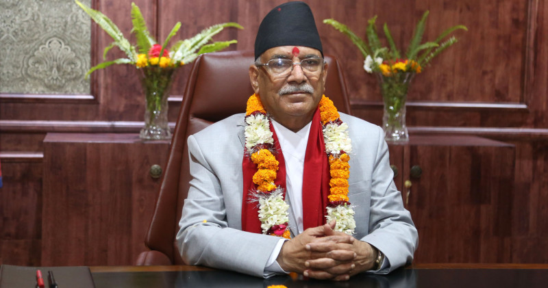 चुनौतीपूर्ण अर्थतन्त्रलाई सुधार्ने पहिलो कामः प्रधानमन्त्री प्रचण्ड