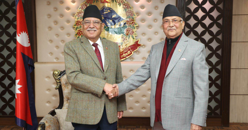 प्रचण्ड–ओलीबीच अड्कियो राष्ट्रपतिको गाँठो, हरिबोल भन्छन्– कुरा मिलेको छैन