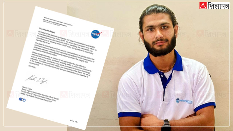 नासाद्वारा वेबसाइट ‘ह्याक गर्ने बग’ पत्ता लगाएका नेपाली विद्यार्थी पुरस्कृत