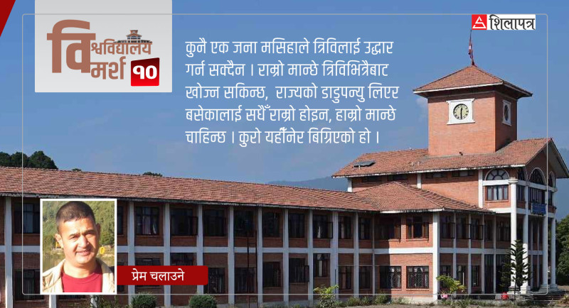 होला त त्रिविको संकट मोचन ? फेरिएला त विश्वविद्यालयको शासकीय संरचना ?