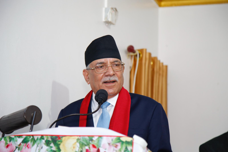 यो सरकार कांग्रेस–एमालेको बुद्धिले होइन बिचौलियाको धम्कीबाट बनेको हो: प्रचण्ड