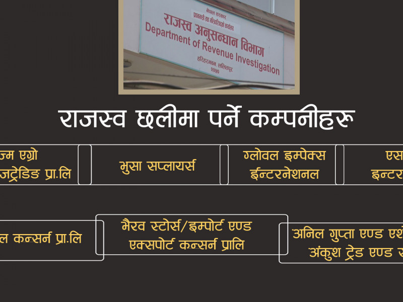 कस-कसले गरे २ महिनामा ५ अर्बको राजस्व छली ? (सूचीसहित)