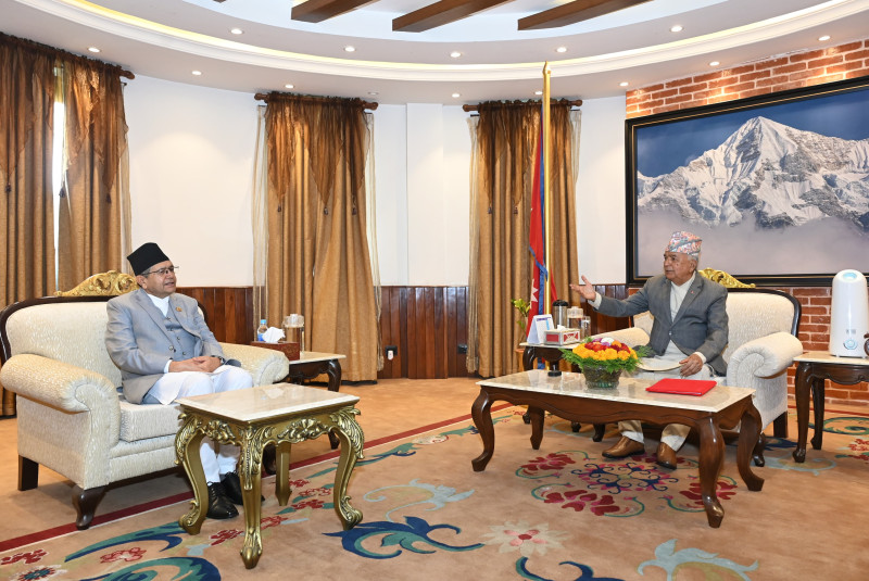 विधेयक फिर्ता पठाएको भोलिपल्टै राष्ट्रपति पौडेललाई भेट्न शीतलनिवास पुगे सभामुख घिमिरे 