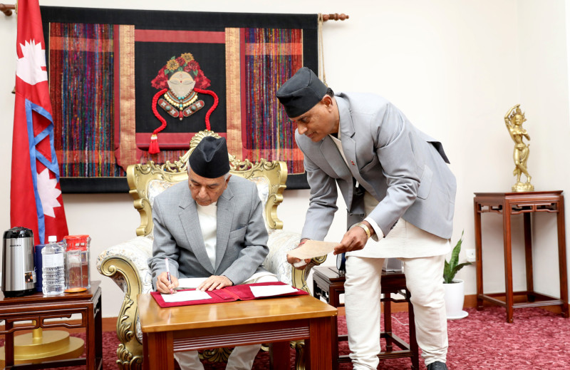 राष्ट्रपति पौडेलले बोलाए दुवै सदनको अधिवेशन