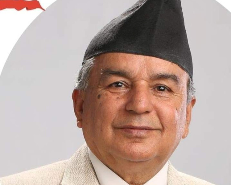 बालुवाटारमा हर्षित देखिएका रामचन्द्र पौडेल